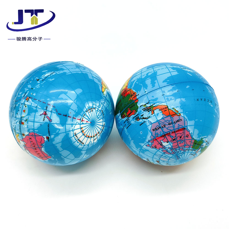 东莞厂家定做PU发泡高弹力球 PU全彩印玩具球 PU康复球 PU玩具